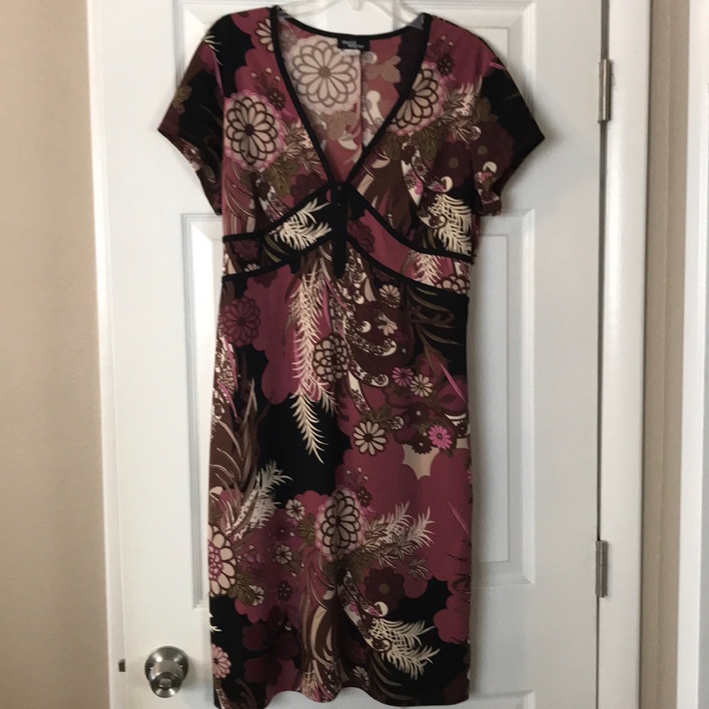 David Wayne corset floral dress size XL
